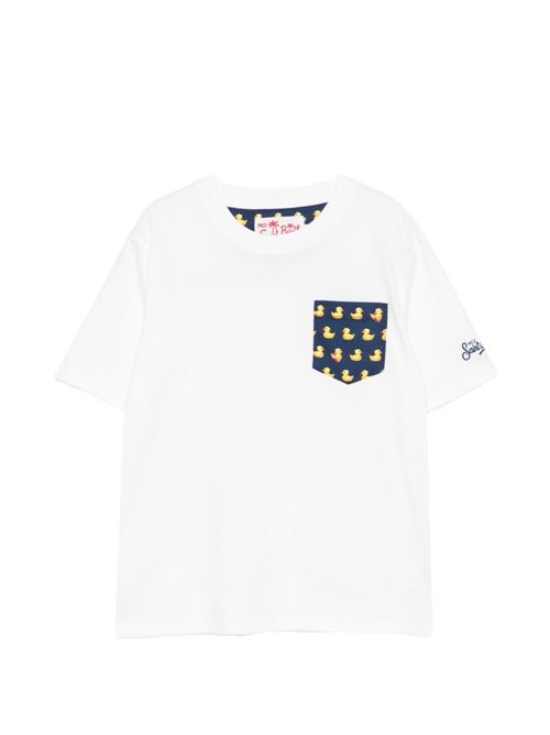 T-shirt bambino MC2 Saint Barth bianca con stampa MC2 SAINT BARTH Kids | KEA03568L